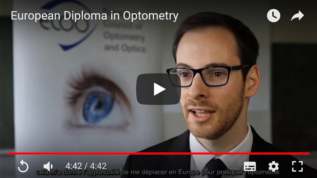 Pourquoi le Diplôme Européen d'Optométrie ?